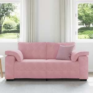 vidaXL Zweisitzer-Sofa Rosa 180x77x82 cm Samt
