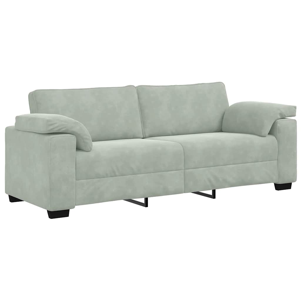 Thumbnail - vidaXL 3-Sitzer-Sofa Hellgrau 178 cm Samt