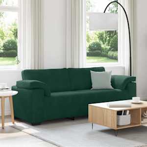 Trosed temno zelen 220x77x82 cm žamet