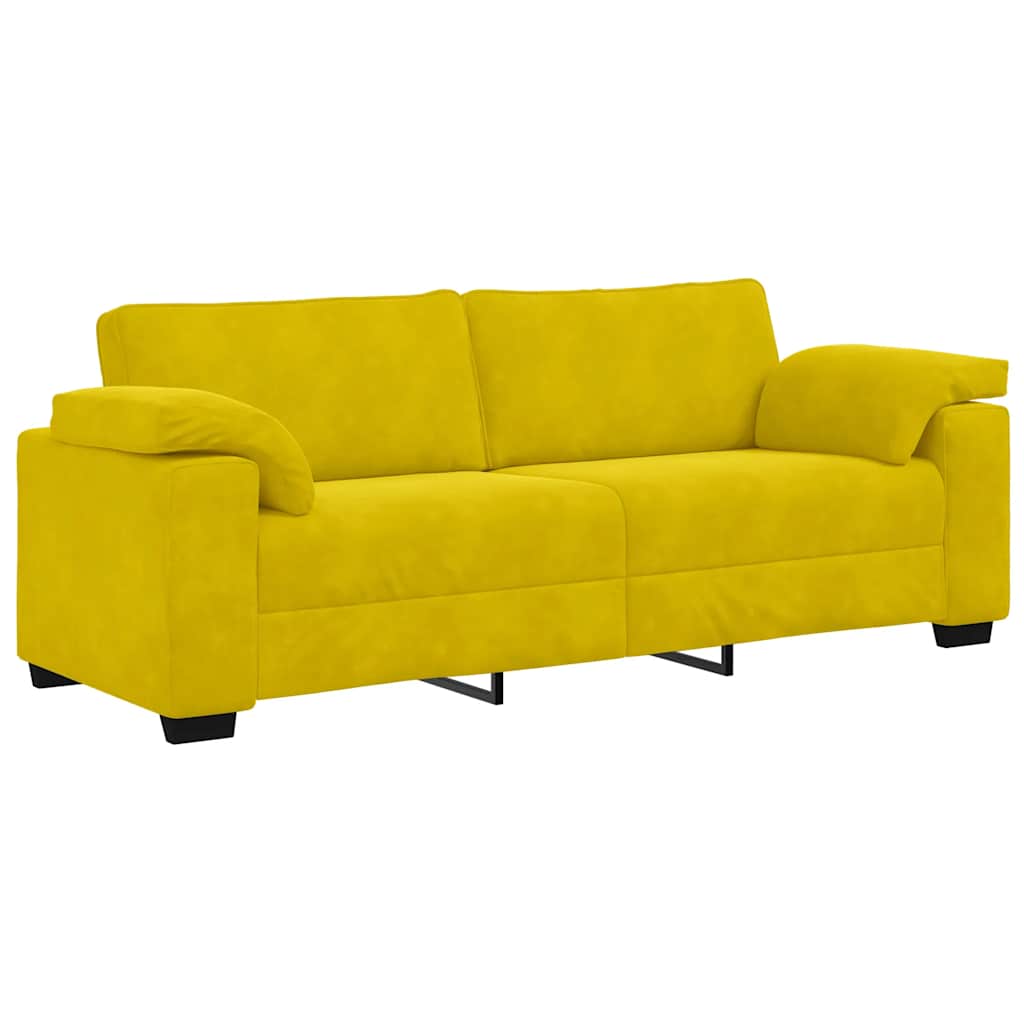 Thumbnail - vidaXL 3-Sitzer-Sofa Gelb 178 cm Samt