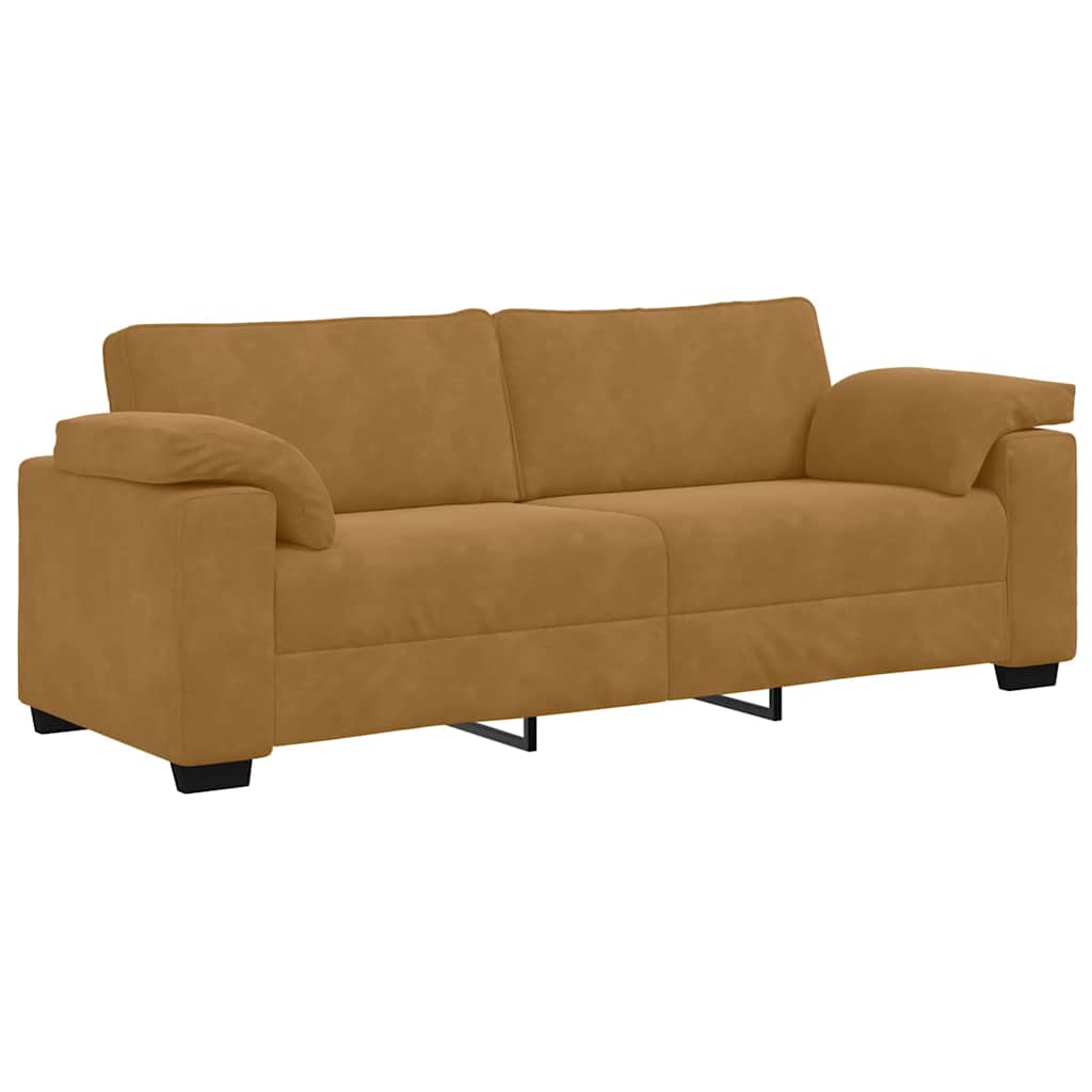 Thumbnail - vidaXL 3-Sitzer-Sofa Braun 178 cm Samt