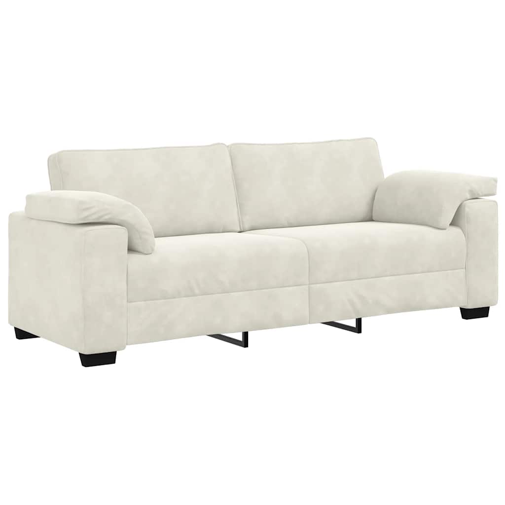 Thumbnail - vidaXL 3-Sitzer-Sofa Creme 178 cm Samt