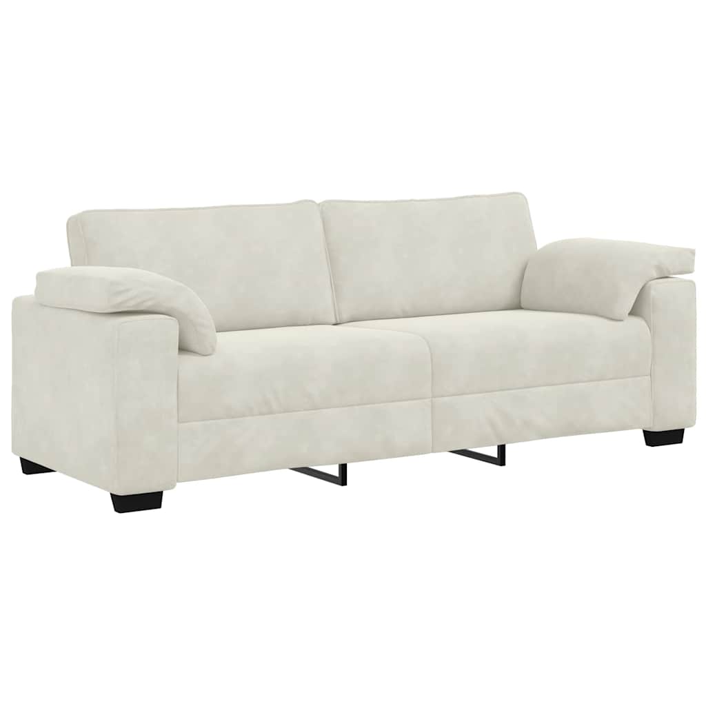 Thumbnail - vidaXL 3-Sitzer-Sofa Creme 178 cm Samt