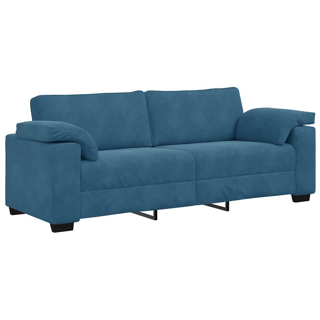 Thumbnail - vidaXL 3-Sitzer-Sofa Blau 178 cm Samt