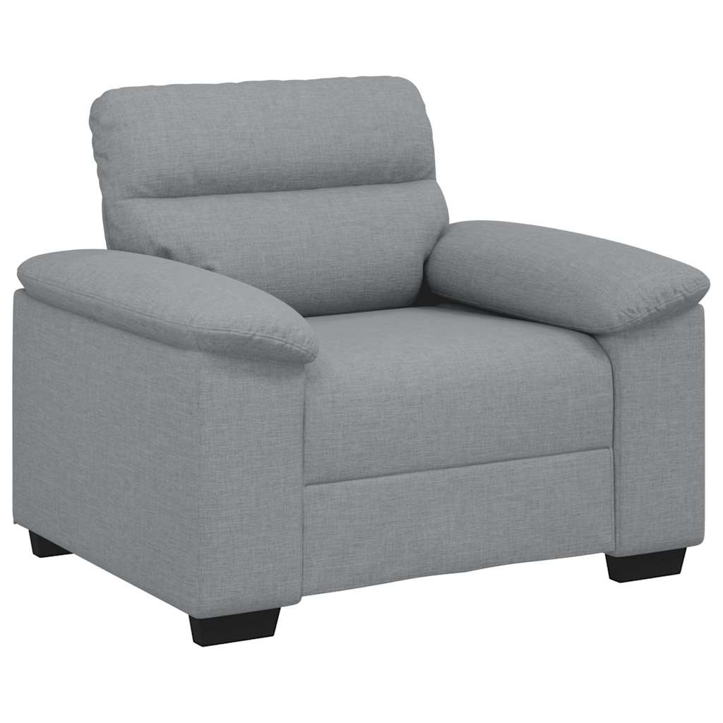 vidaXL Rozkládací křeslo Světle šedá 60 cm textil