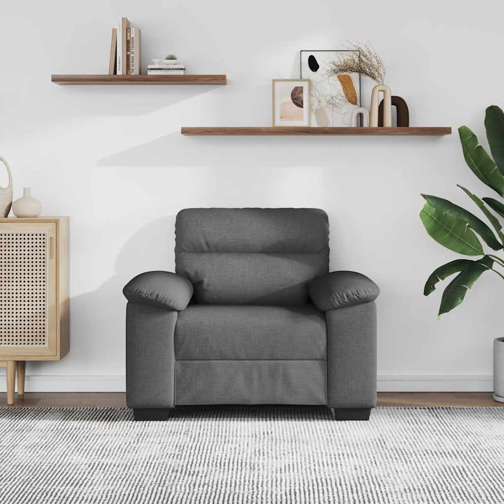 Thumbnail - vidaXL Sessel Dunkelgrau 100x81x84 cm Stoff