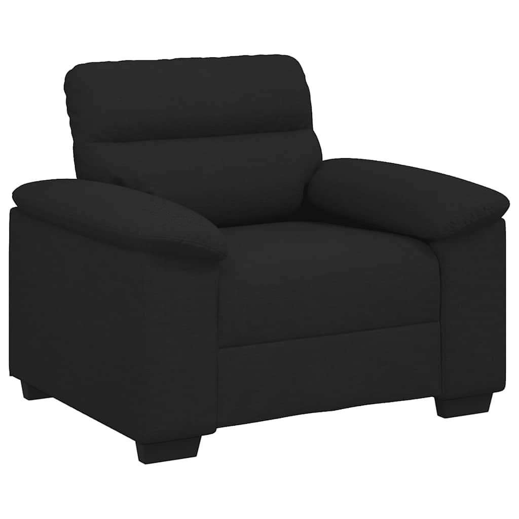 vidaXL Rozkládací křeslo černé 60 cm látka