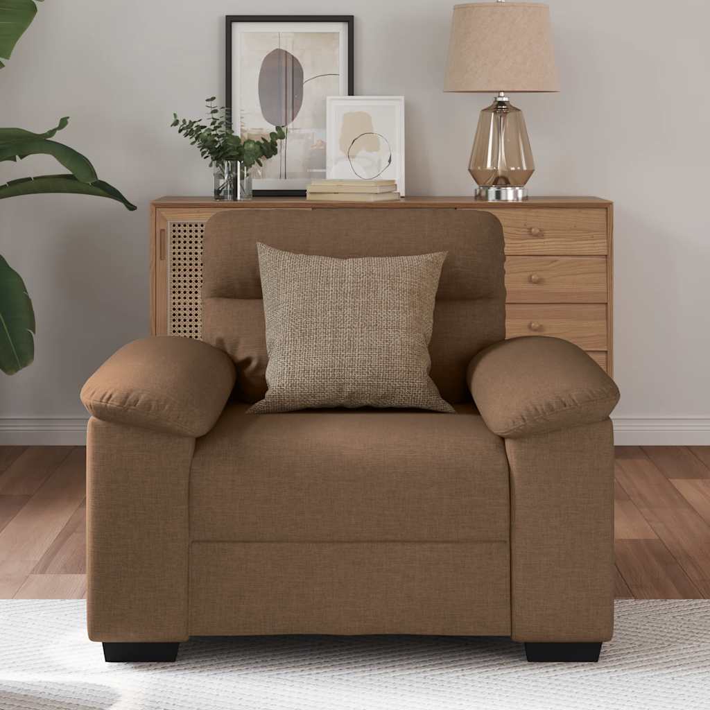 Thumbnail - vidaXL Sessel Braun 60 cm Stoff