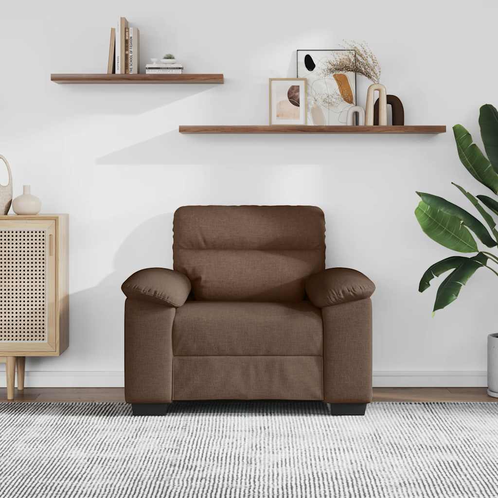 Thumbnail - vidaXL Sessel Braun 100x81x84 cm Stoff