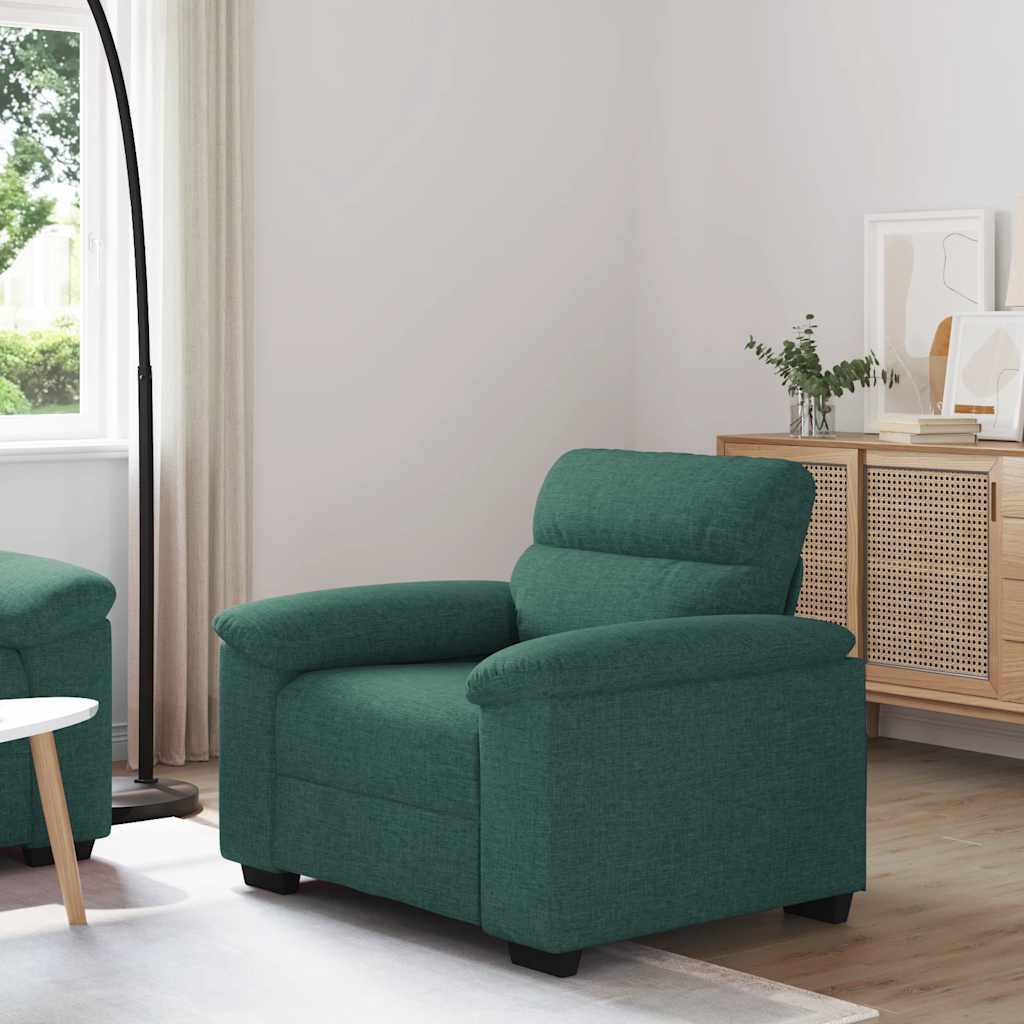 vidaXL Sessel Dunkelgrün 60 cm Stoff