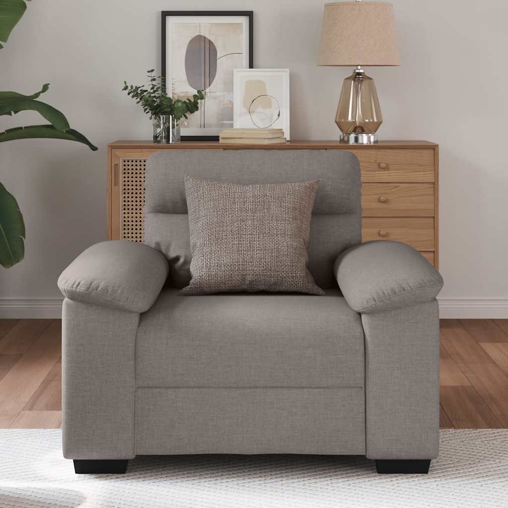 Thumbnail - vidaXL Sessel Taupe 60 cm Stoff