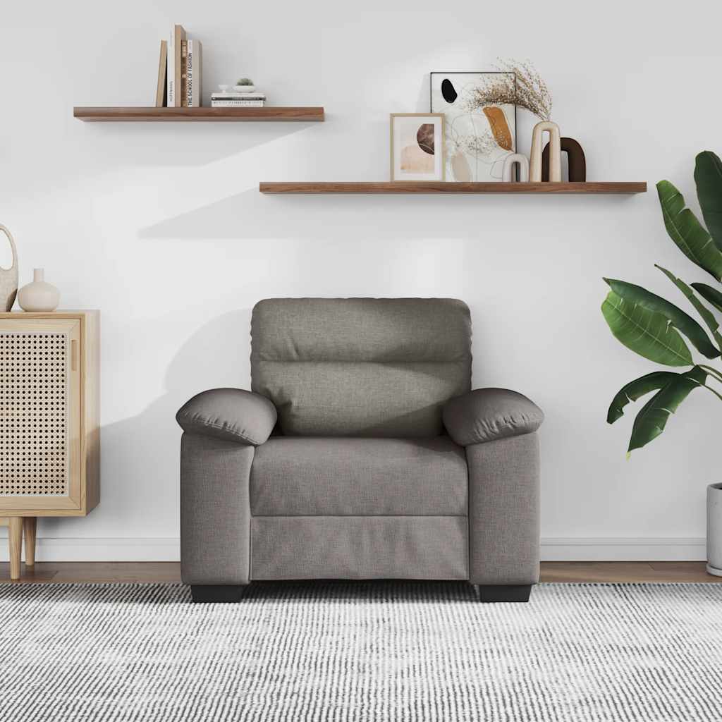 Thumbnail - vidaXL Sessel Taupe 100x81x84 cm Stoff