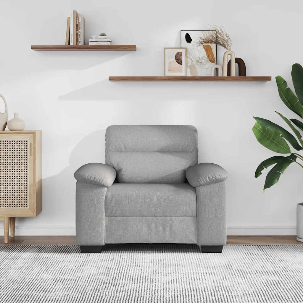 Thumbnail - vidaXL Sessel Wolkengrau 100x81x84 cm Stoff