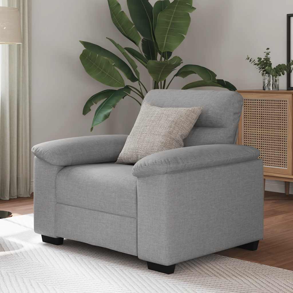 vidaXL Sessel Wolkengrau 60 cm Stoff