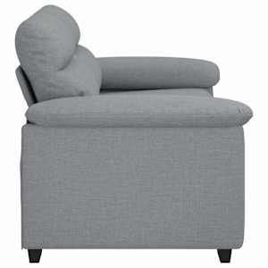 Pohovka pro 2 osoby Světle šedá 160x81x84 cm Látka - obrázek 5