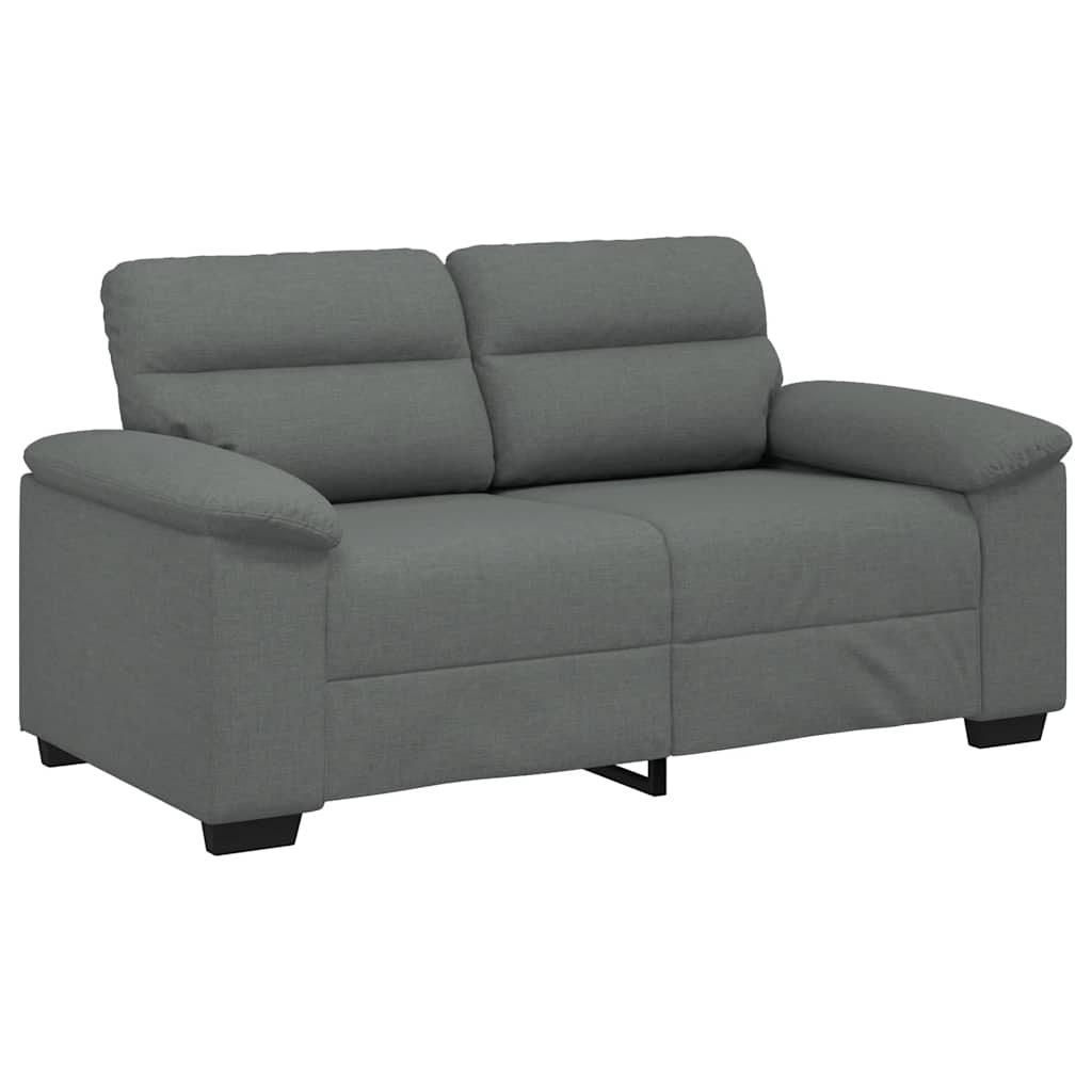 vidaXL Pohovka pro 2 osoby tmavě šedá 120 cm látka