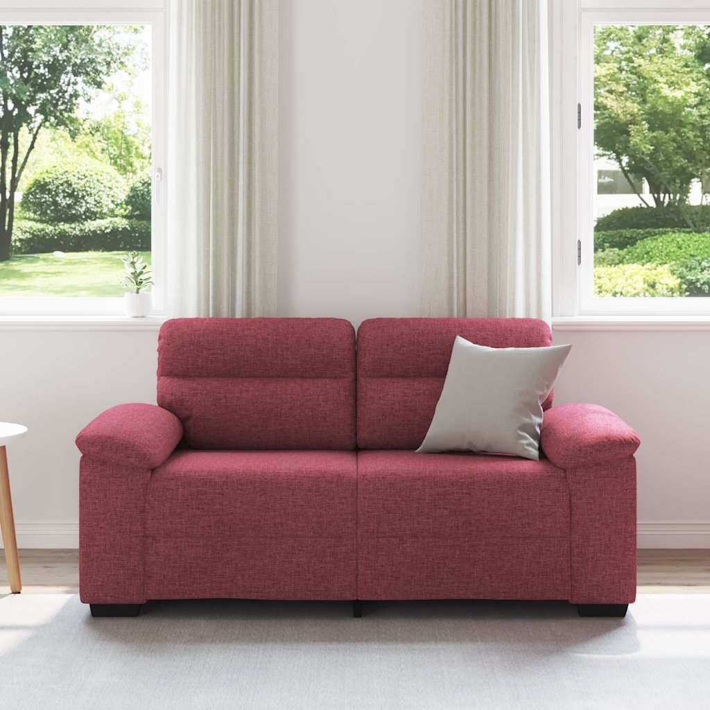 Thumbnail - vidaXL 2-Sitzer-Sofa Weinrot 120 cm Stoff