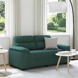 Dvosed temno zelen 160x81x84 cm blago