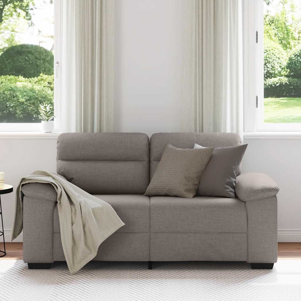 Thumbnail - vidaXL 2-Sitzer-Sofa Taupe 160x81x84 cm Stoff