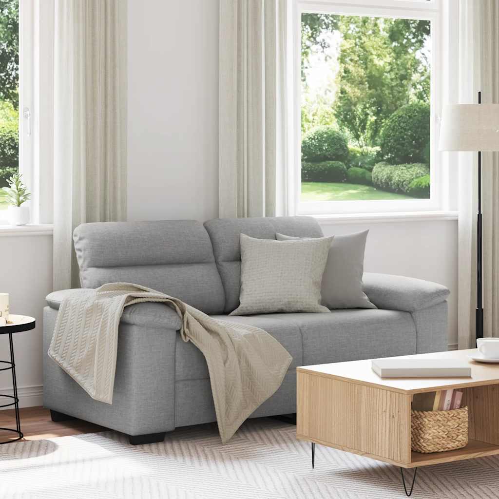 vidaXL 2-Sitzer-Sofa Wolkengrau 160x81x84 cm Stoff