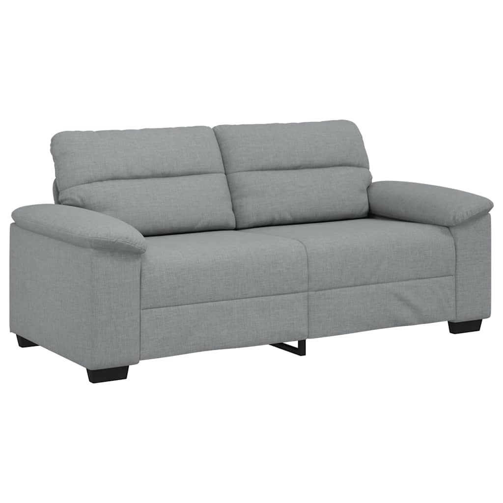 vidaXL Pohovka pro 2 osoby Světle šedá 140 cm Látka