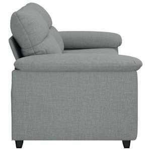 Pohovka pro 2 osoby Světle šedá 180x81x84 cm Látka - obrázek 5