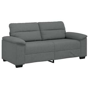 Pohovka pro 2 osoby tmavě šedá 180x81x84 cm látka - obrázek 2