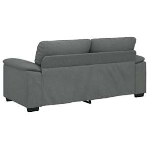 Pohovka pro 2 osoby tmavě šedá 180x81x84 cm látka - obrázek 6