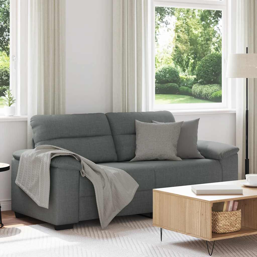 vidaXL 2-Sitzer-Sofa Dunkelgrau 180x81x84 cm Stoff
