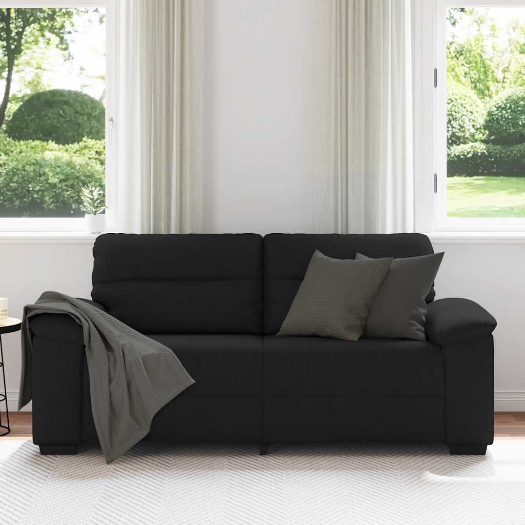 Thumbnail - vidaXL 2-Sitzer-Sofa Schwarz 180x81x84 cm Stoff