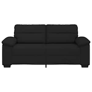 Pohovka pro 2 osoby černá 180x81x84 cm látka - obrázek 4