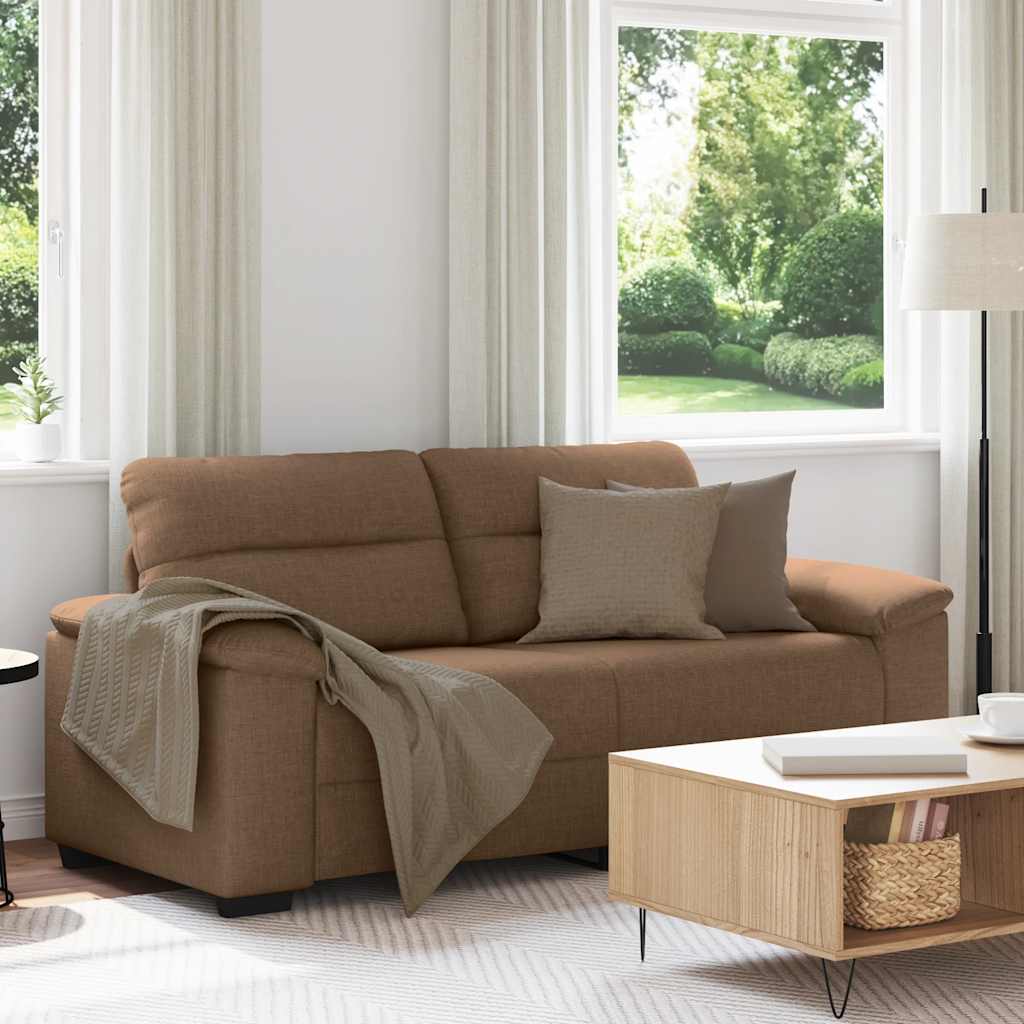 vidaXL 2-Sitzer-Sofa Braun 180x81x84 cm Stoff