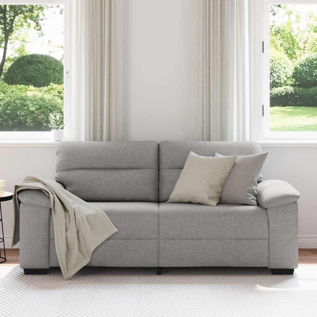 vidaXL 2-zitsbank Wolkengrijs 180x81x84 cm Stof grijs, foto 2