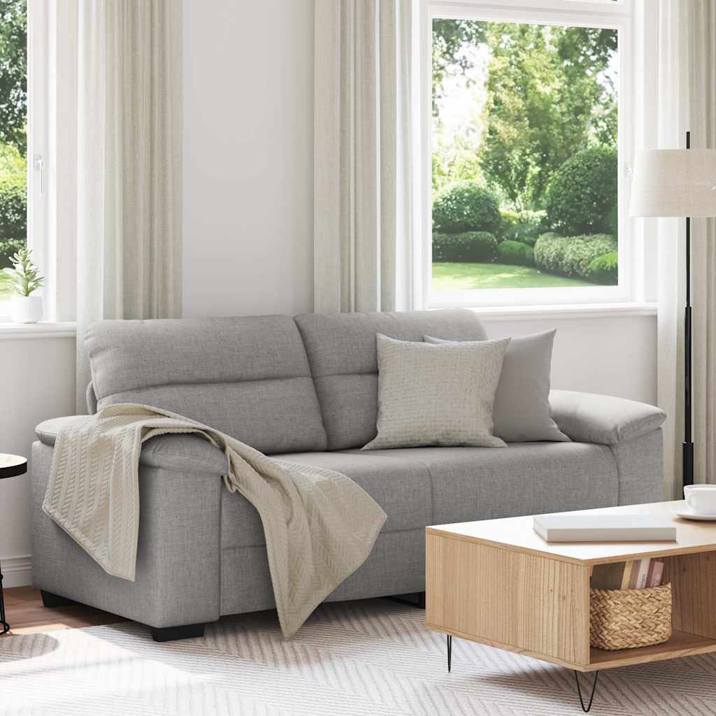vidaXL 2-zitsbank Wolkengrijs 180x81x84 cm Stof