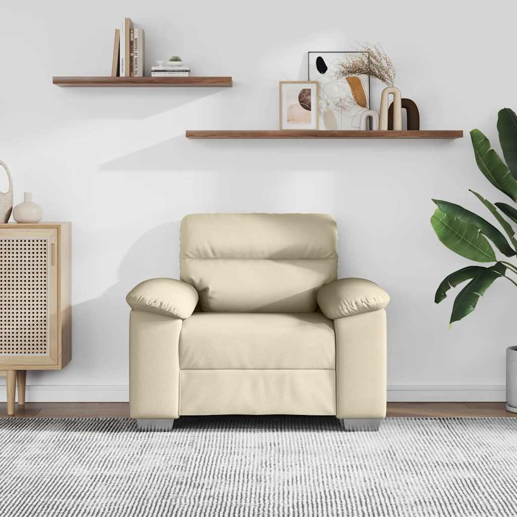 Thumbnail - vidaXL Sessel Creme 100x81x84 cm Kunstleder