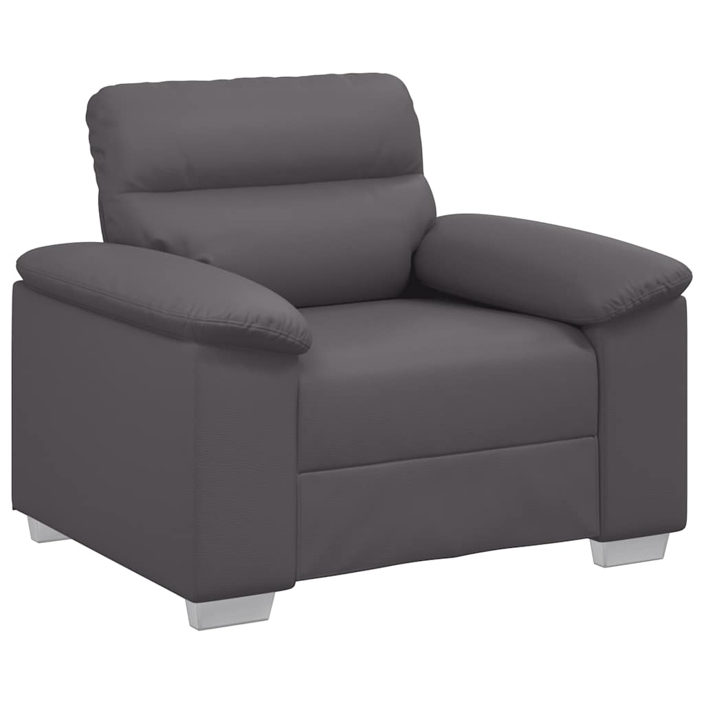 Thumbnail - vidaXL Sessel Grau 60 cm Kunstleder