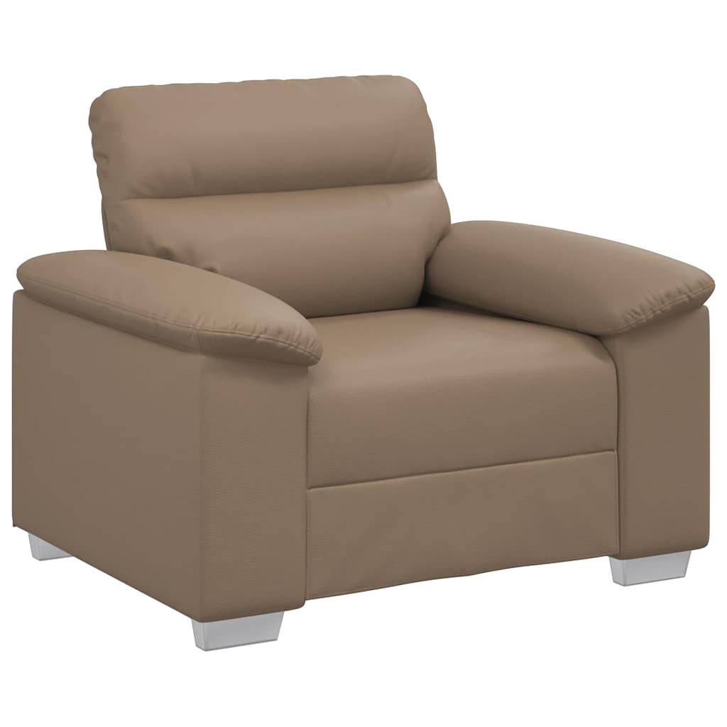 vidaXL Rozkládací křeslo Cappuccino 60 cm umělá kůže