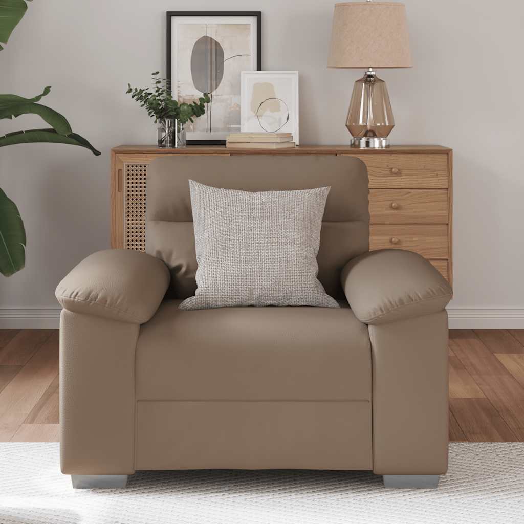 vidaXL kávészínű műbőr kanapéfotel 60 cm