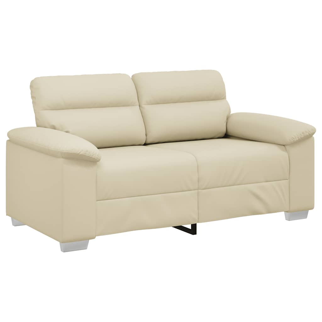 Thumbnail - vidaXL 2-Sitzer-Sofa Creme 160x81x84 cm Kunstleder