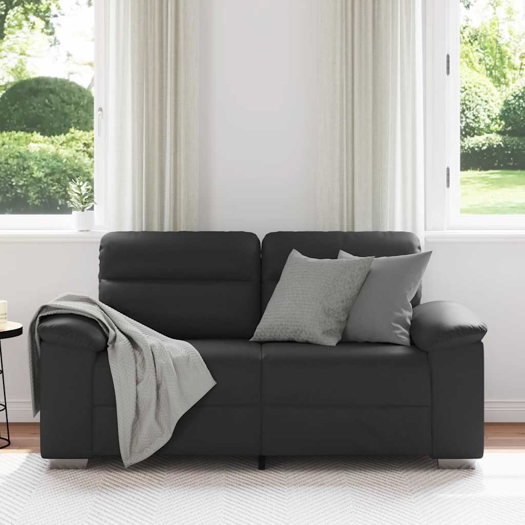 Thumbnail - vidaXL 2-Sitzer-Sofa Schwarz 160x81x84 cm Kunstleder