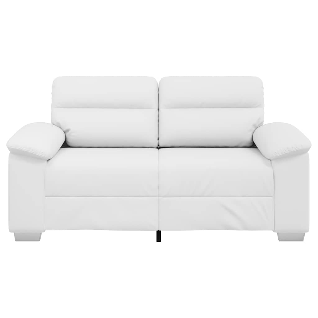 vidaXL 2-zitsbank - wit - 160x81x84 - cm - kunstleer, foto 4