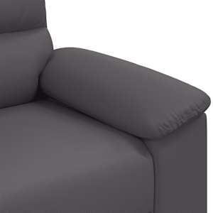 Dvoumístná pohovka šedá 180 x 81 x 84 cm umělá kůže - obrázek 7
