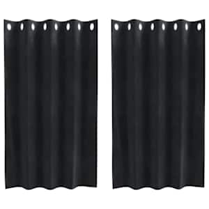 vidaXL Pimendavad kardinad 2 tk Must 140 x 140 cm Samet