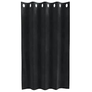 Zatemňovací závěsy 2 pcs Černá 140 x 140 cm samet - obrázek 4