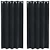 vidaXL Pimendavad kardinad 2 tk Must 140 x 175 cm Samet