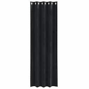 Zatemňovací závěsy 2 pcs Černá 140 x 225 cm samet - obrázek 4