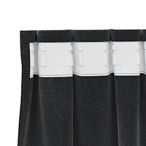 Zatemňovací závěsy 2 pcs Černá 140 x 175 cm samet - obrázek 5