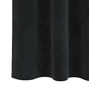 Zatemňovací závěsy 2 pcs Černá 140 x 175 cm samet - obrázek 6