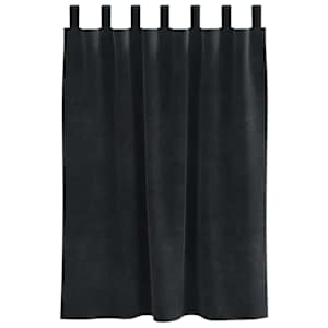 Zatemňovací závěsy 2 pcs Černá 140 x 140 cm samet - obrázek 4