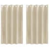 vidaXL Kardinaid 2 tk Kreemjas 140 x 140 cm Samet
